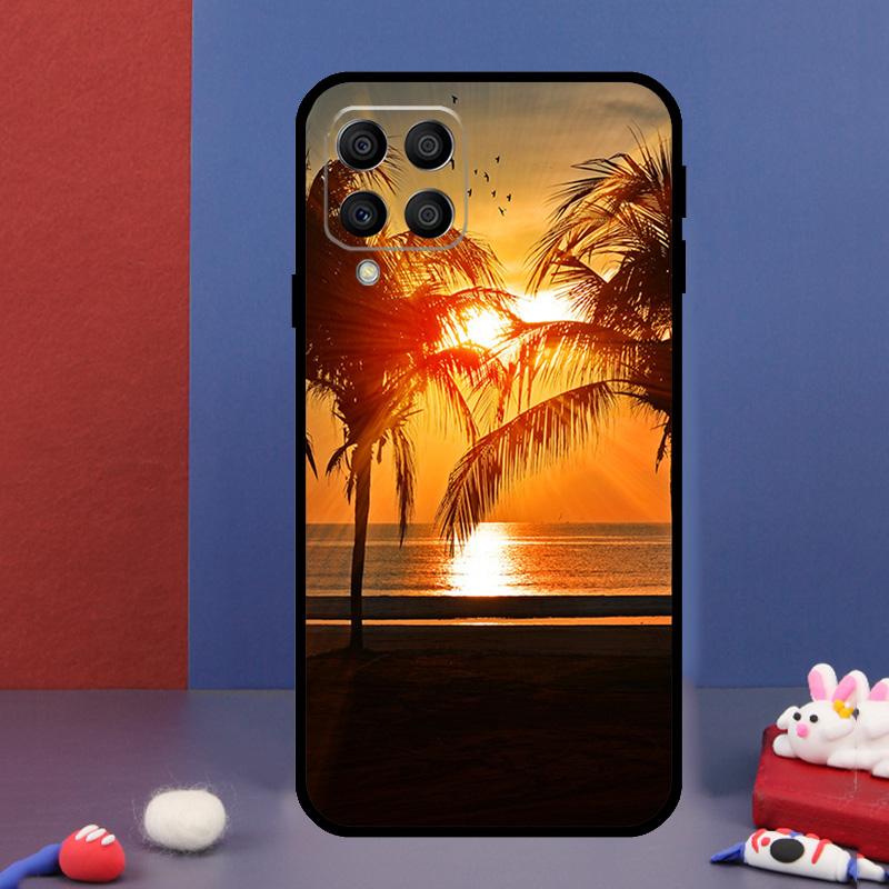 Summer Beach Sunset Palm Tree For Samsung Galaxy M14 M34 M54 M33 M13 M23 M53 M15 M55 M31 M51 M20 M30s M32 M52 Phone Case