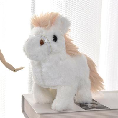Electric Plush Horse Toy Interactive Simulation Sound Walking Horse Toy Toddlers Boys Girls Educational Baby Tummy Time Crawling Stuffed Animal Toy