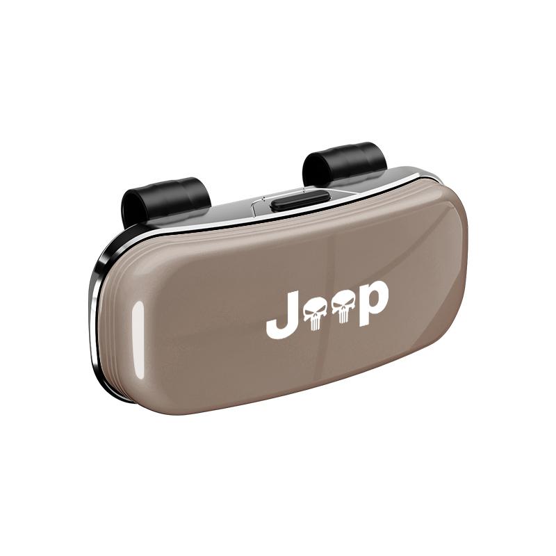 Jeep Car Visor Glasses Box Auto Sunglasses Storage Case For Jeep Grand Cherokee Wrangler JK Gladiator Compass Renegade Patriot