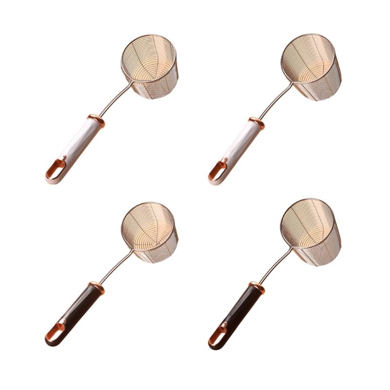 Rustfritt Stål Dypere Dørslag Skumskje Ergonomisk Håndtak Dørslag Skje Husholdnings Kjøkken Matlagingsutstyr