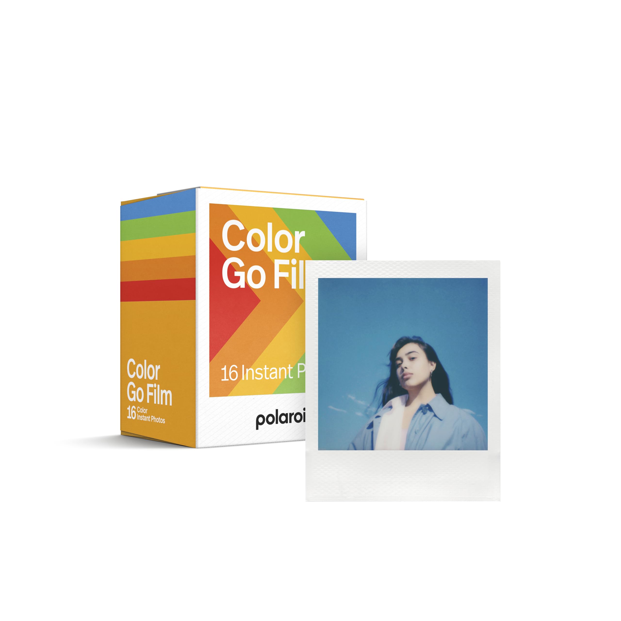 

Polaroid Go Instant Film - Double Pack, 16 Color Films, White Frame (6017)