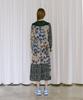 ETMON Flare Collar Long Dress Gray