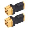 Adattatore Connettori Paralleli XT60 Per Espansione Batteria Connessione Affidabile Saldatura Sicura Leggero 1 Femmina a 2 Maschi