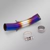 Motorcycle 390ADV Exhaust Modification: Stainless Steel Mid-Pipe & Tailpipe Set (2022-2024)
