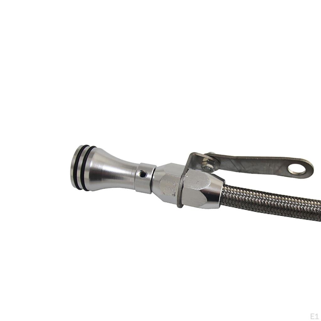 Engine Oil Dipstick ,Oil Level Measuring Tool Stainless Braided Dipstick, Car Accessories for Sbc