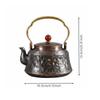 Hammered Copper Teapot Heat Conductive Retro Additional Thick Solid Tea Pot