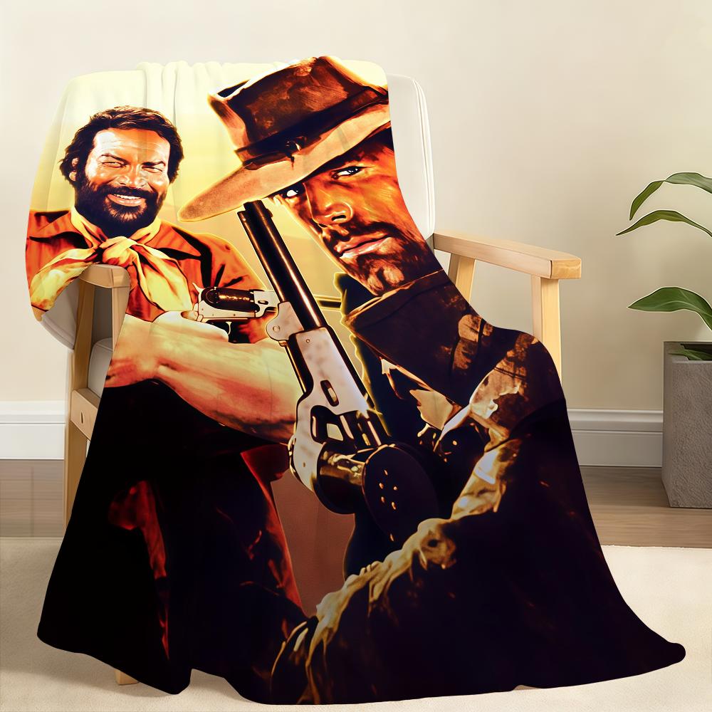 

Bud S-Spencer and T-Terence Hill Blanket Soft Throw Blanket for Home Bedroom Bed Sofa Picnic Travel Office Cover Blanket Gift 150x200cm