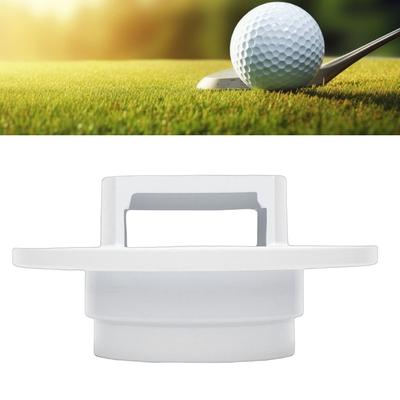 Putting Hole Cup Press Tool Aluminum Alloy Ergonomic Grip Putting Hole Cup Positioning Tool White