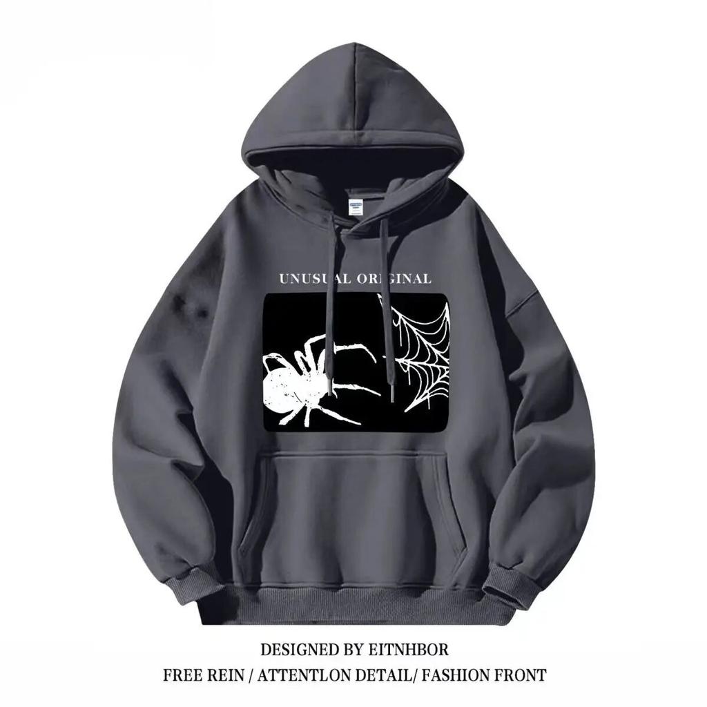 High Desigh Autumn and Winter High Street Unisex and Women Retro Hip Hop Hoode Personalized Loose Fashion Hifh Quality Harajuku Top Unisex