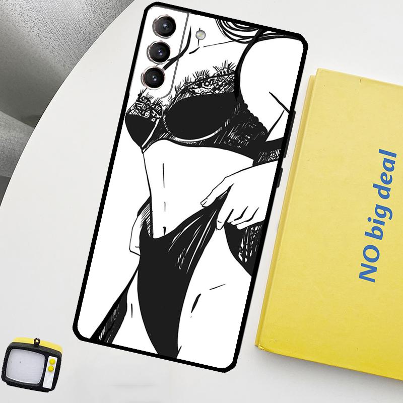 

Сексуальный обнаженный женский художественный чехол для Samsung Galaxy S23 Ultra S22 S21 S20 FE Note 20 Ultra S8 S9 S10 Note 10 Plus Cover Galaxy Note 10