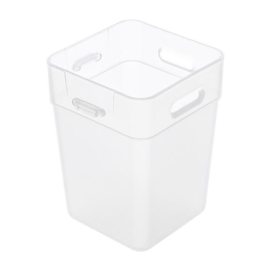 2Pcs Refrigerator Storage Box Transparent Buckle Design PP Fridge Side Door Food Holder for Kitchen