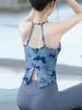 High-End Women's Yoga Tank Top with Built-in Bra - Chinese Style Print, Perfect for Southeast Asia, Europe, and America