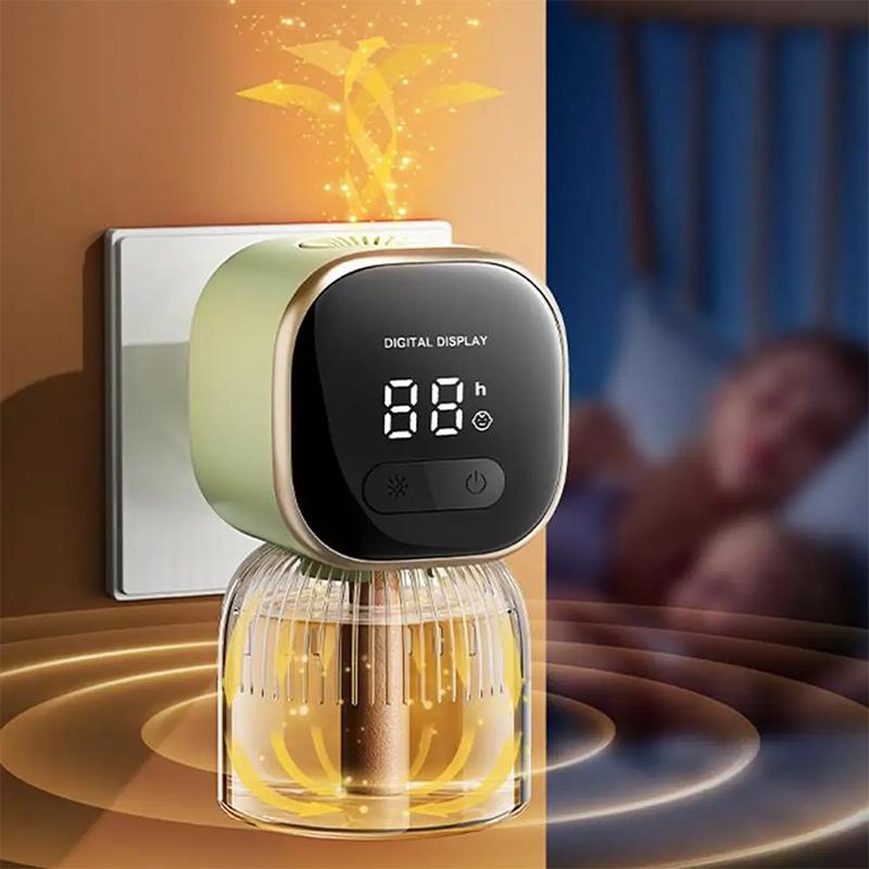Electric Heating Mosquito Repellent Liquid Cute Children'S Plug-In Timer Display Mosquito Repellent