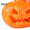 Soft Glow Night Light Halloween Witch Hat Pumpkin Lamp, Bat Skull Hollow LED Safe Flameless Candle Lamp for Party, Spooky Tabletop Decor Haunted House