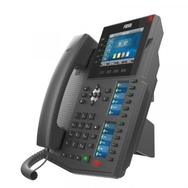 IP telefon - Fanvil - X6U - 3 színes kijelző - Beépített Bluetooth - HD hang