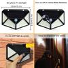 Led Solar Light Wall Lamp Split Motion Sensor Street Outdoor Built In Battery Powered Sunlight Waterproof Outdoor Lighting