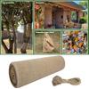 Garden Tree Bark Cover Natural Burlap Wrap, Winter Plant Trunk Protector, Wrap Fabric Frost Freeze Protection for Shrubs, Outdoor Trees