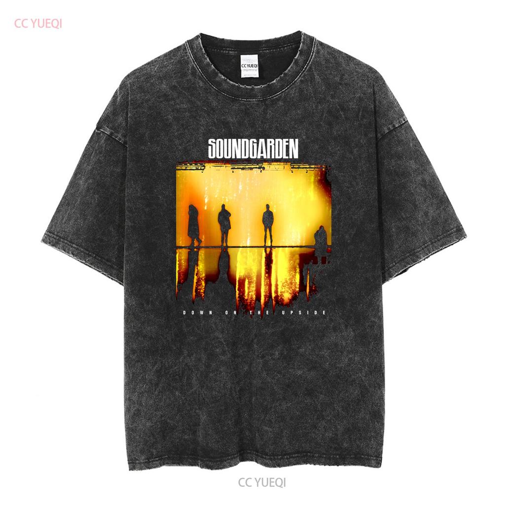 Soundgarden Down On The Upside T-shirt Taglia M Nera Band Grunge Rock manica lunga o corta vintage Lavata uomo Versatile