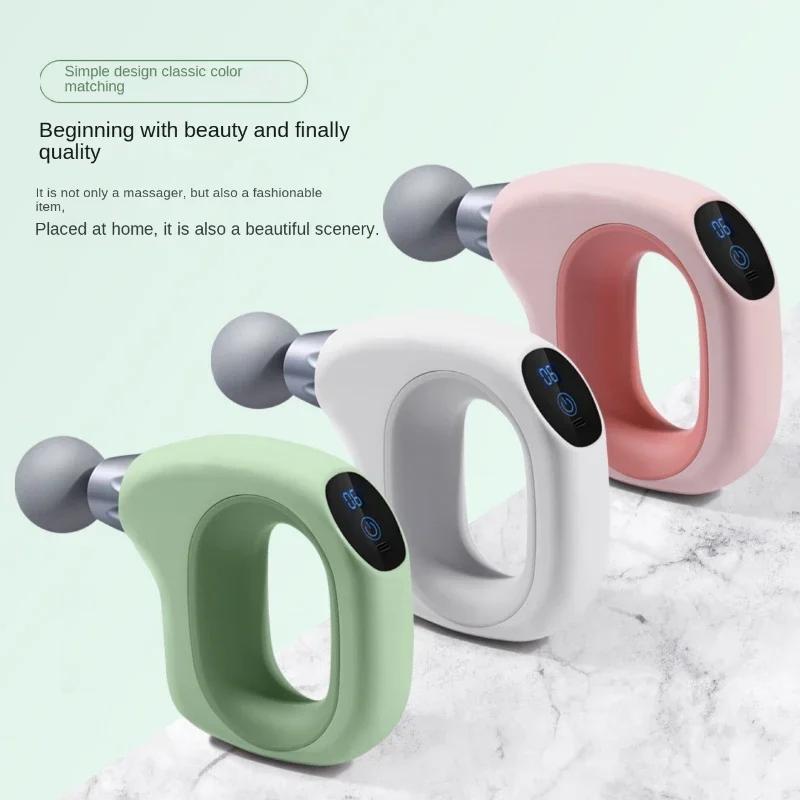 Portable Ring Fascia Gun, 12 - Speed 4 - Head, Long - Lasting Quiet Full - Body Massager Body Massager Neck Massager