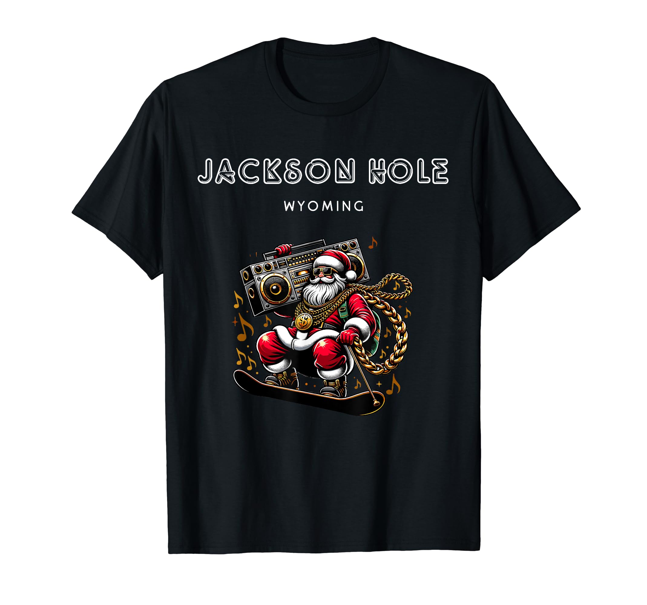 

Jackson Hole Wyoming - Cool Ski Santa Claus T-Shirt