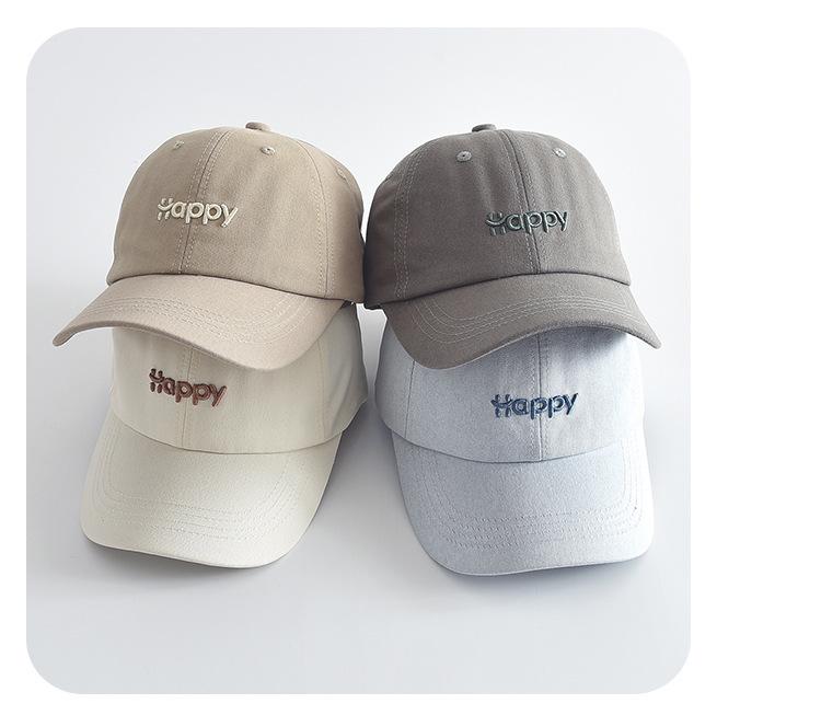 Classic Embroidered Letter Baseball Cap - Solid Color Sun Hat for Outdoor Sports