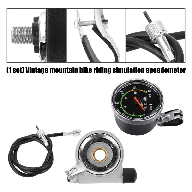 Analoges Mountainbike-Tachometer mit präzisen Geschwindigkeitsdaten und Aluminiummaterial, geeignet für Fahrradbegeisterte