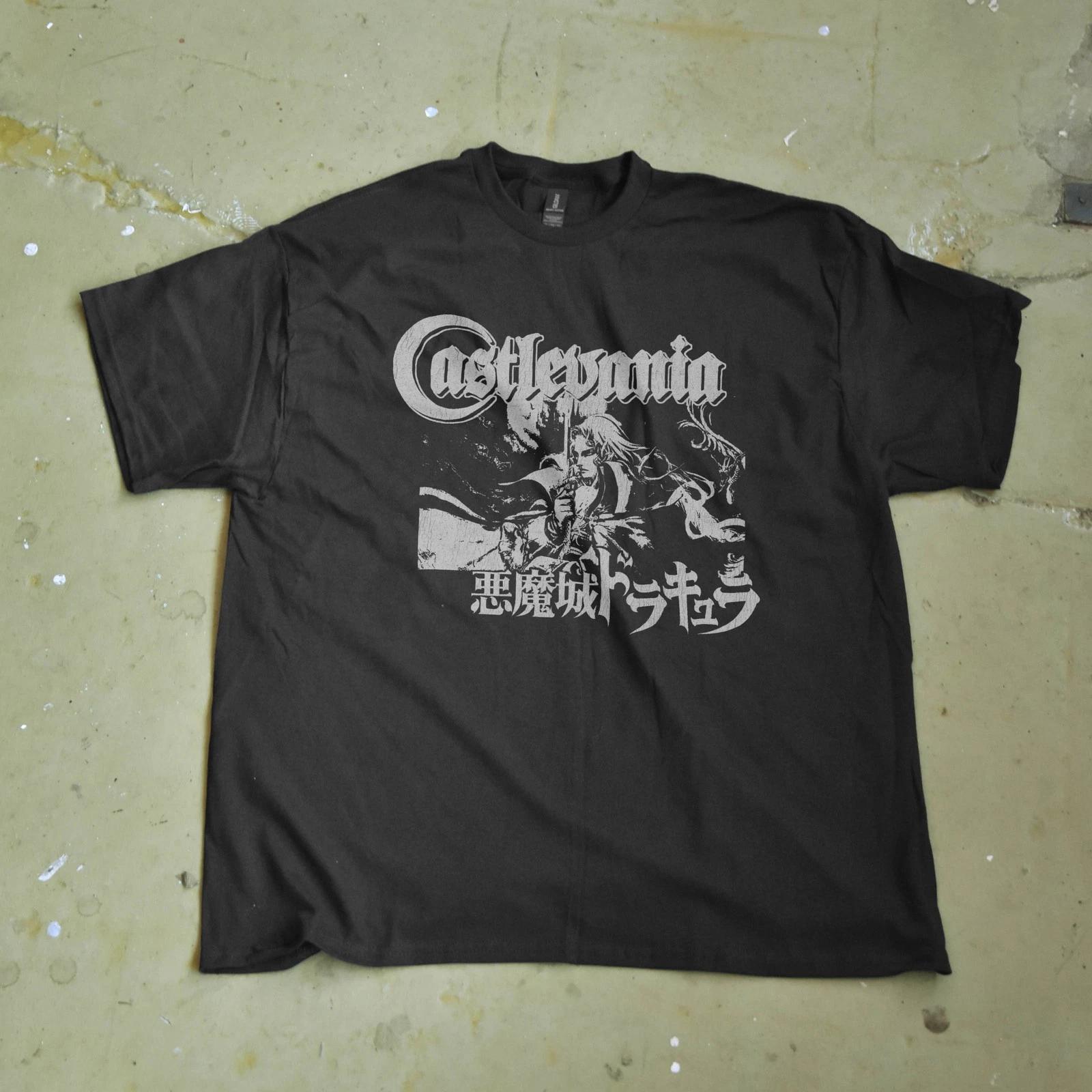 Castlevania Alucard Unisex Tee, Gothic Grunge Design, Vampire Shirt L