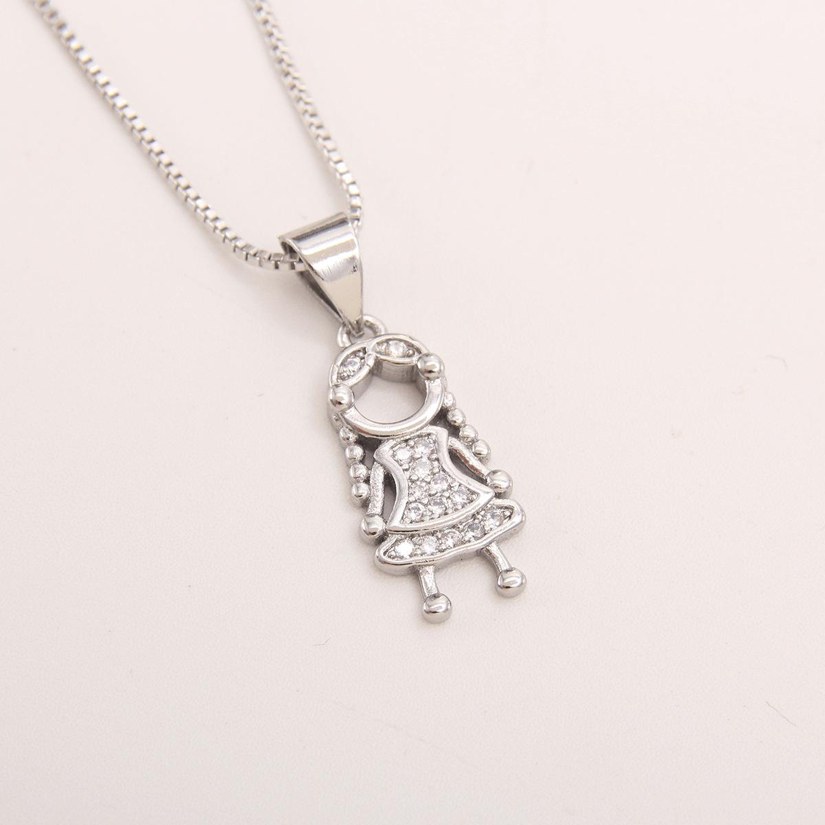 

Exquisite Boy-girl Pendant Necklace, Cute Necklace NC11-9