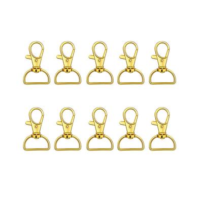 Pack of 10 Keychain Key Tag Zinc Alloy Multiple Colors Daily Use Keyring Multifunctional Split Rings Case Buckles Keyholder