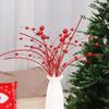 Lifelike Glitter Berry Branches Foam Fake Red Berry  Office Hotel Decorations