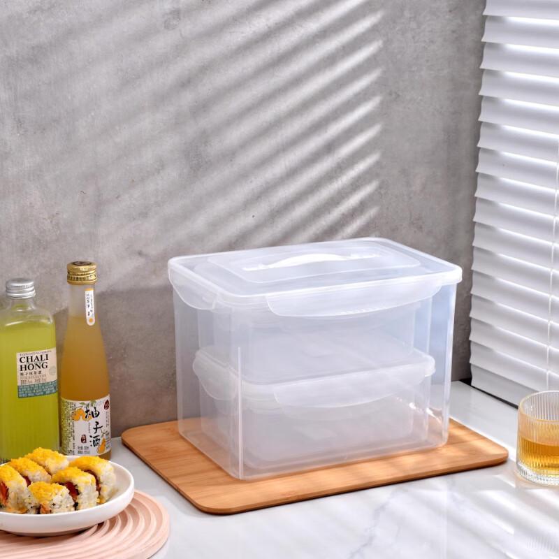 ZISIZ Rectangular Plastic Food Storage Container Set