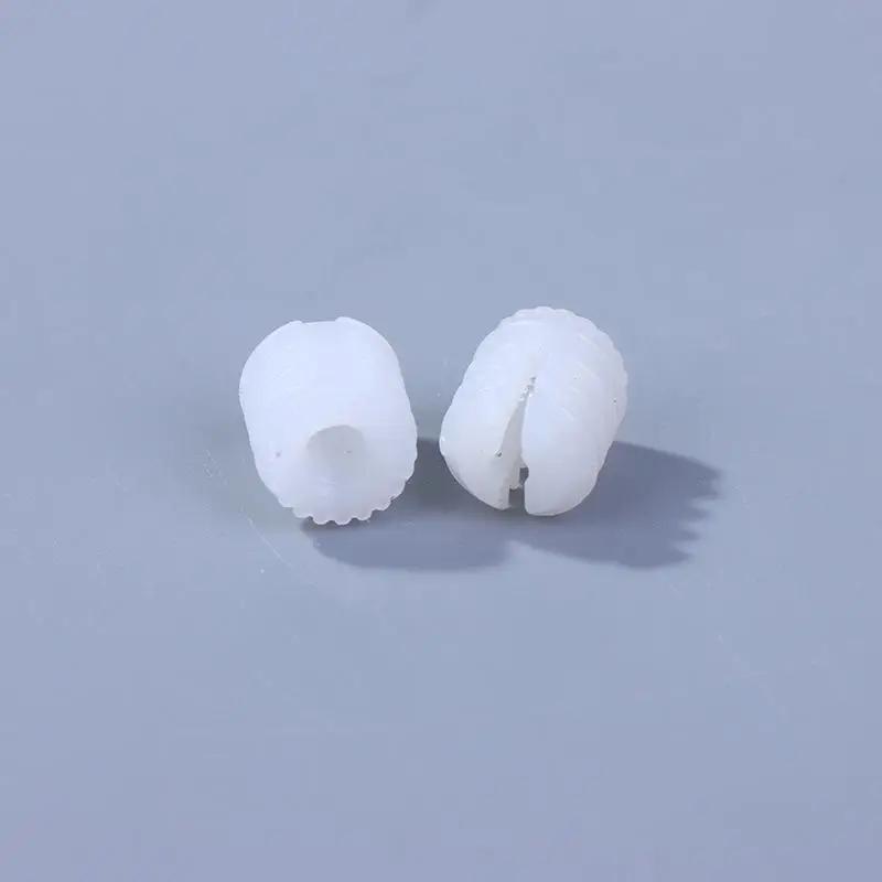 100Pcs White Plastic Dowels Durable Nut Kit Screw Dowel Inserts Bathroom Kitchen Plastic Pre-embedded Rubber Pellets