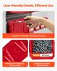 Wall Mounted Storage Bins, 12 Plastic Bins & 3 Metal Rails, Plastic Hanging Stackable Storage Bin for Screws, Nuts, Bolts, Nails, Hardware Tool