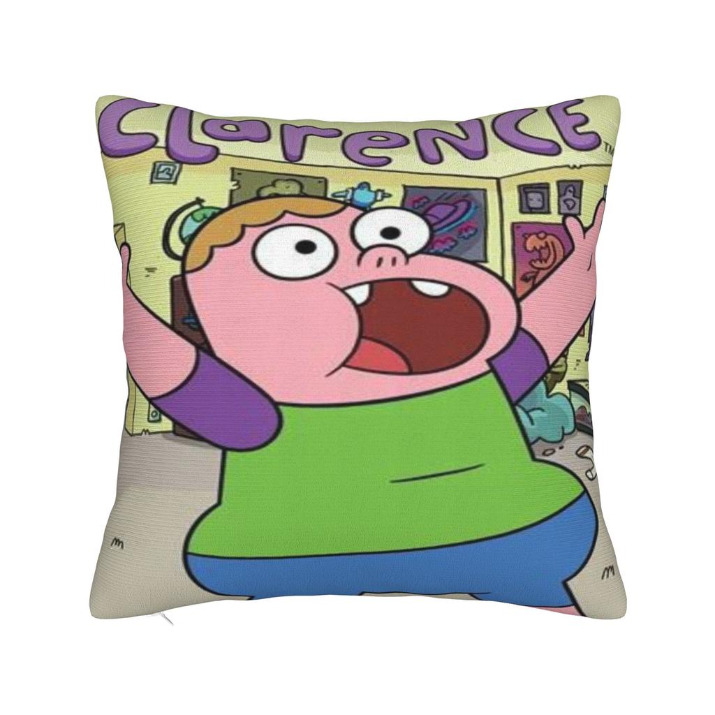 Clarences cartoon Pillowcase Merch Soft Cushion Cover  Throw Pillow Cover Bed Decoration Square Multiple Sizes