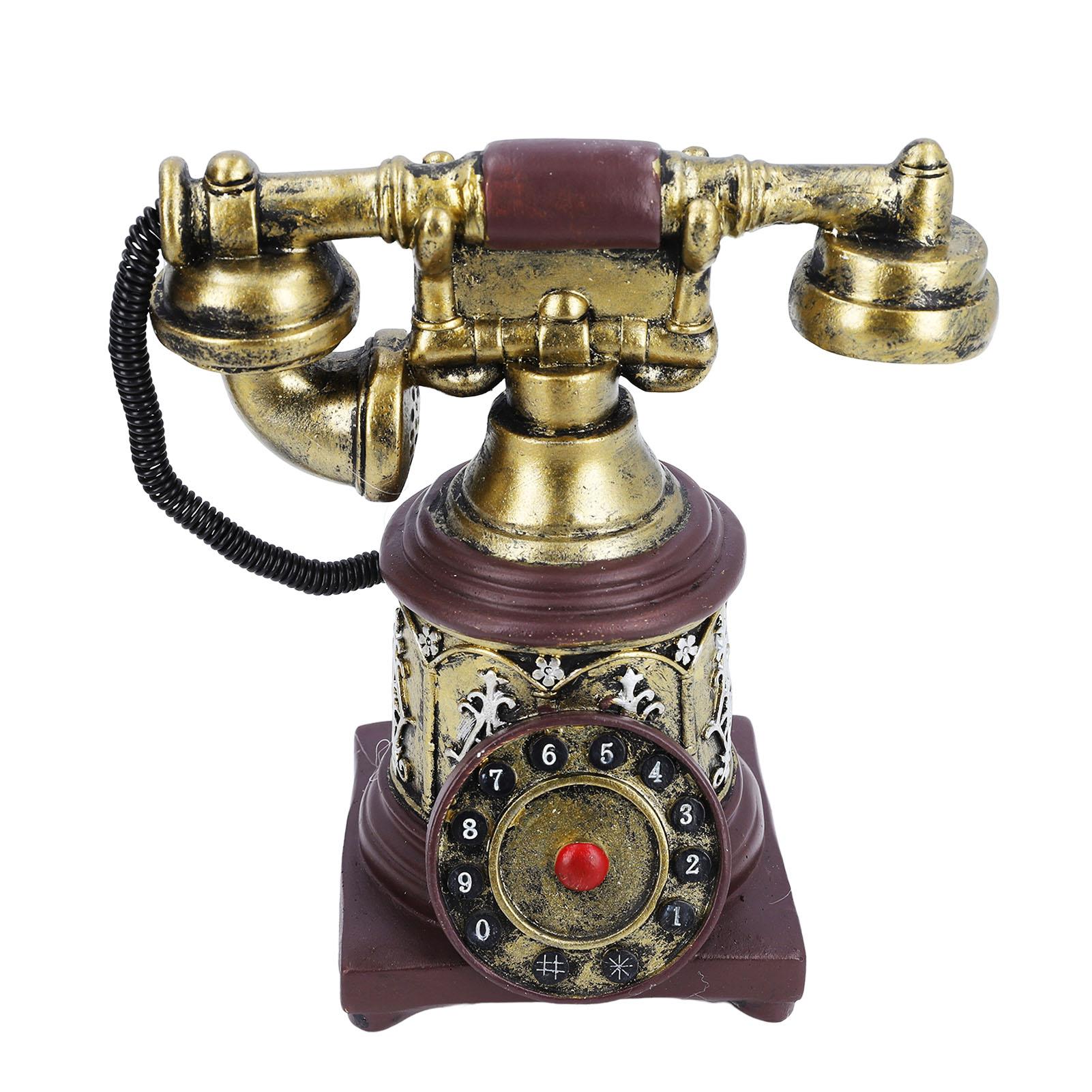 

Ретро Декоративная Модель Телефона Винтажный Телефон с Роторным Механизмом Декор Статуя Художник Фигурка Окно Кафе Бар