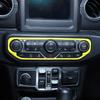 Center Control Air Condition Switch Cover Trim Frame for Jeep Wrangler JL 18-23