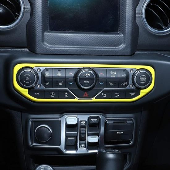 Center Control Air Condition Switch Cover Trim Frame for Jeep Wrangler JL 18-23