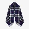 Merino Wool Shawl 70cm - Navy Thompson