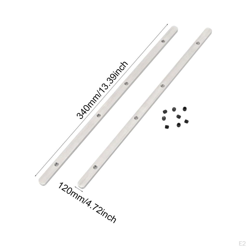 Track Saws Guide Rail Joining Set Accessories for Woodworking Cuts Sturdy with Screws Stainless