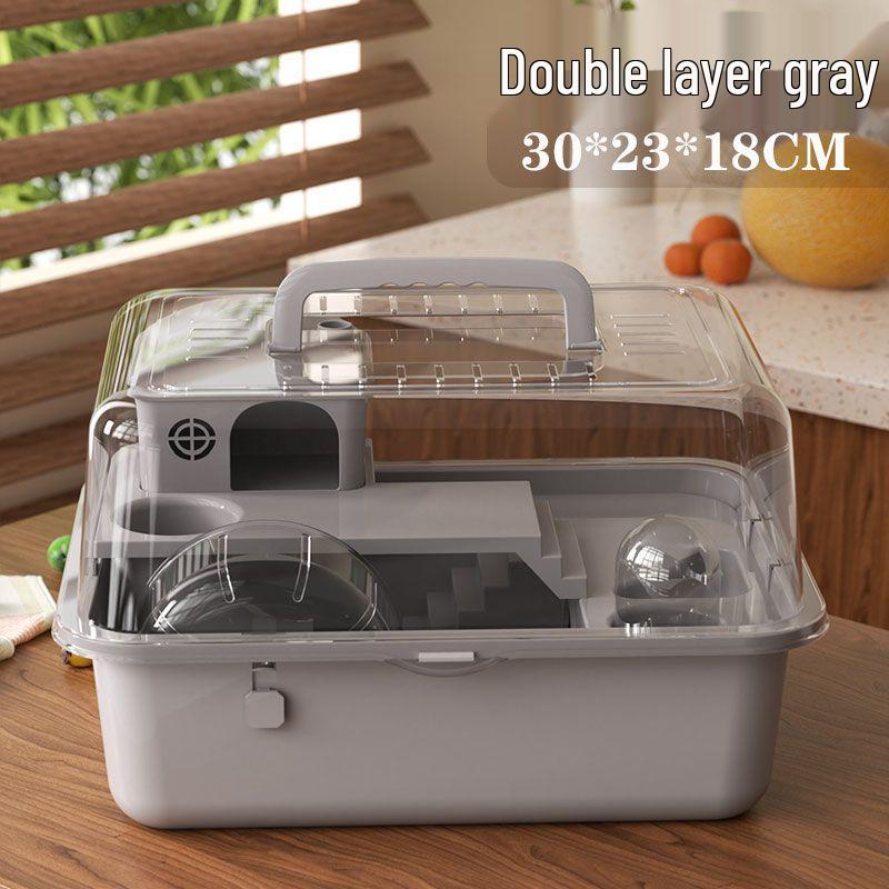 Transparent Luxury Hamster Villa for Golden Bears