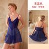 New Sexy Sexy Mesh Perspective Pajamas Lace Embroidery Suspender Pajamas Women's Clothing