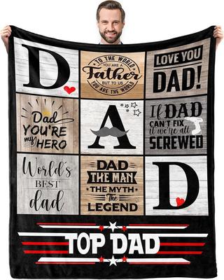 Perfekte Geschenke für Papa Decken für Vatertag Muttertag Jahrestag Geburtstag für Mama Sohn Tochter Opa Oma Tante Überwurf