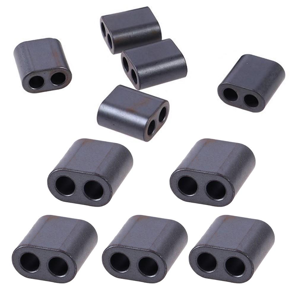 Ni Zn Ferrite Double Hole Magnetic Ring RID13.5X7.5X14-4 Filtering Magnetic Ring