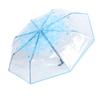 Automatiskt paraply Multifunktionellt 8 Ribbor Mode Transparent Blommönster Vikbart Reseparaply