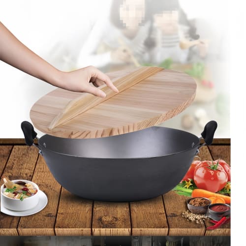 BDHD Original Sawara Wood Lid, 26-65cm [Made In Japan, This Highly Water- and Moisture-resistant Lid Complements Your Open-fire Pot. Crafted To Mainta