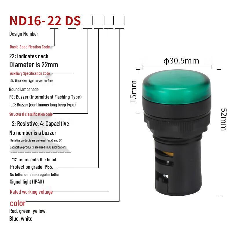 CHNT ND16 LED Power Signal Indicator Light