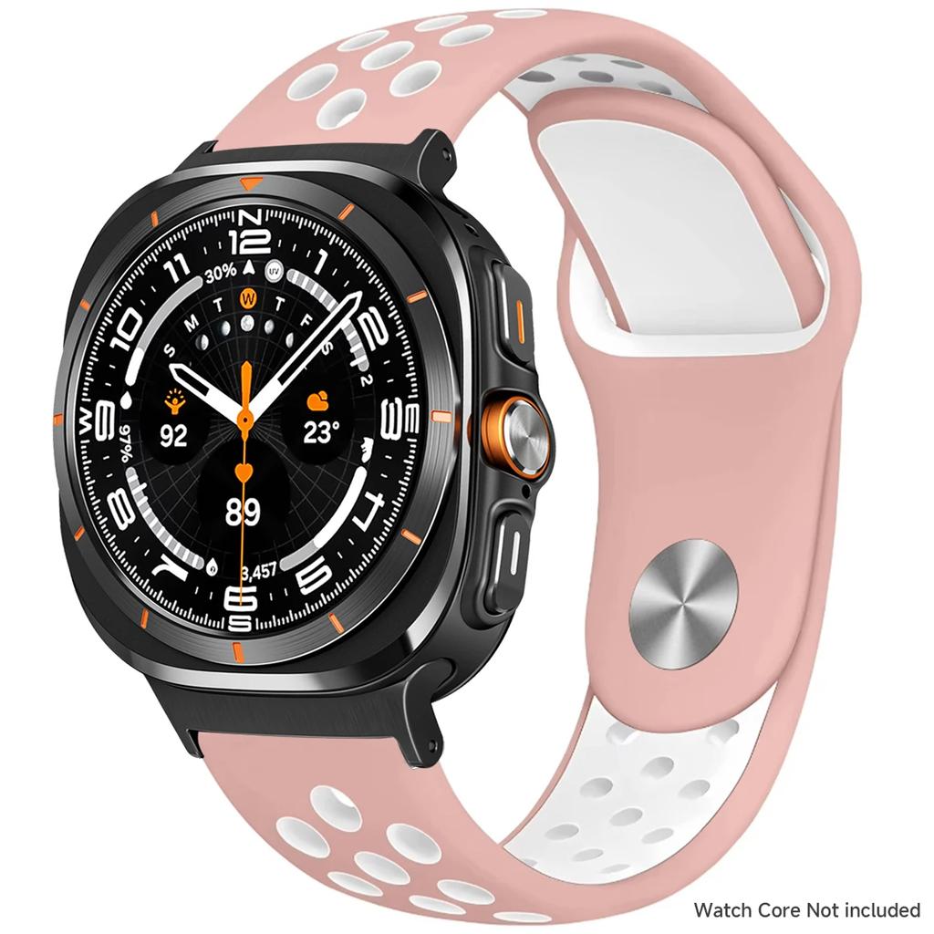 Silicone Strap For Samsung Galaxy Watch 8 40mm 44mm 8 Classic 46mm Sports Breathable Bracelet For Galaxy Ultra 2025 47MM Band