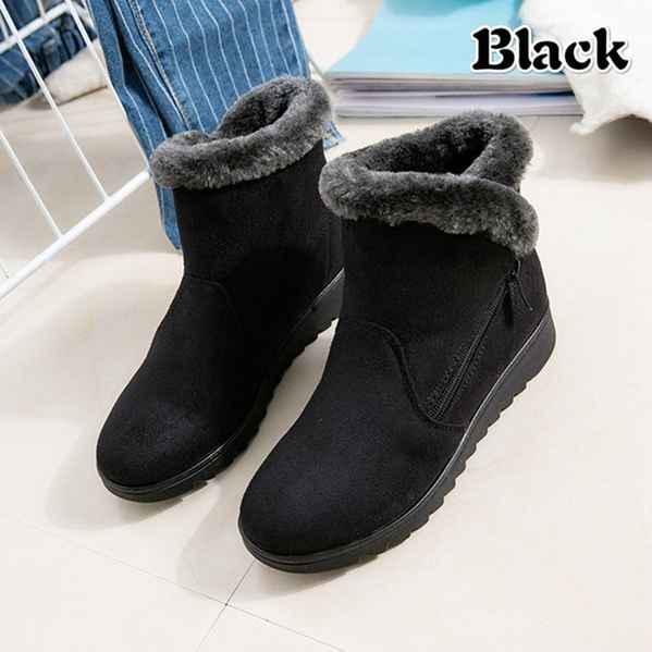 Winter Middle-aged and Elderly Thick Cloth Shoes Warm Snow Boots Large Size Cotton Boots