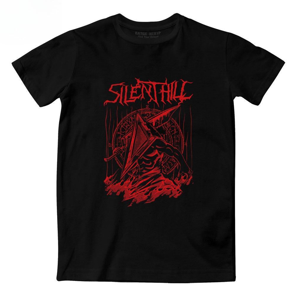 

Summer Silent Hill T Shirts Cotton High Quality Clothing Casual Short Sleeve Round Neck Tee Shirt Unisex Vintage T Shirt S