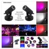 Rgbw 1w Led Stage  Spotlight Lightweight Portable Lamp 360 Degree Soft Stable Continuous